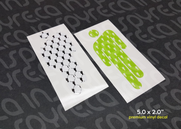 Billie Eilish BLOHSH PATTERN Decal / Sticker, Green / White 5in - Image 2