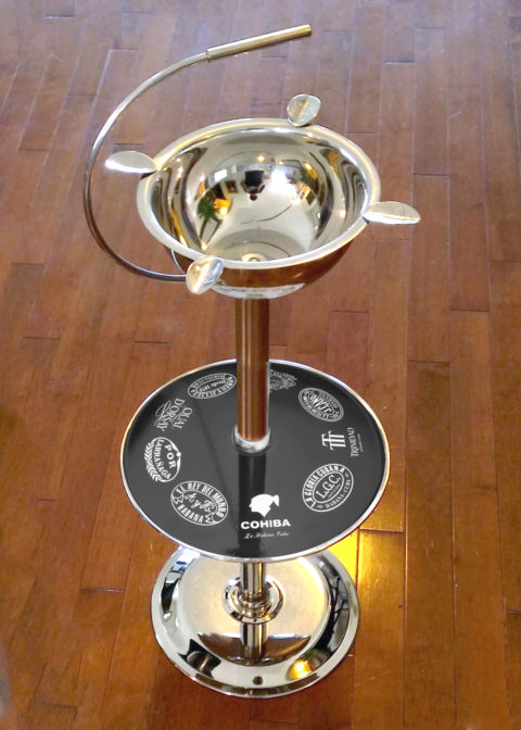 Habanos Marcas Decal for Stinky Stand Ashtray, Black w/ White Logos
