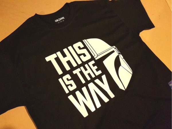 THIS IS THE WAY Custom T-Shirt, Star Wars / The Mandalorian, Black