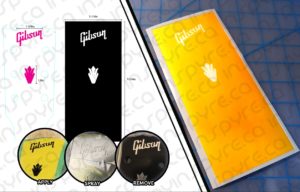 Gibson SG Logo / Crown Vinyl Frisket  / Stencil / Paint Mask, Luthier Tool