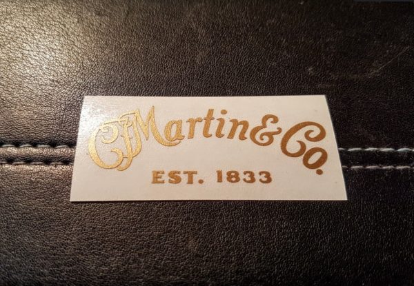 CF Martin & Co. headstock vinyl decal, 2.15in