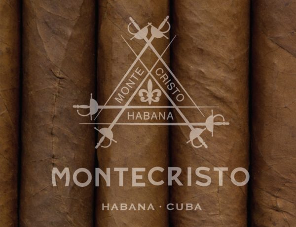 Montecristo Etched / Frosted Vinyl Decal for Humidor 10.0in