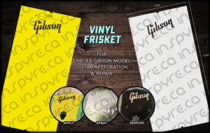 Gibson Connected Dot Logo Frisket / Stencil / Paint Mask, Luthier Tool for 1940 1950 1960 Gibson J50