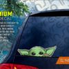 The Child / Baby Yoda Peeking Vehicle Decal, 11in Peeker Vinyl Sticker Star Wars - Image 2