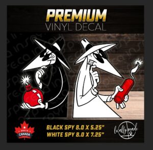 Spy vs Spy Decal / Sticker 8.0in Car Truck Helmet Window Laptop Welding Moto MX