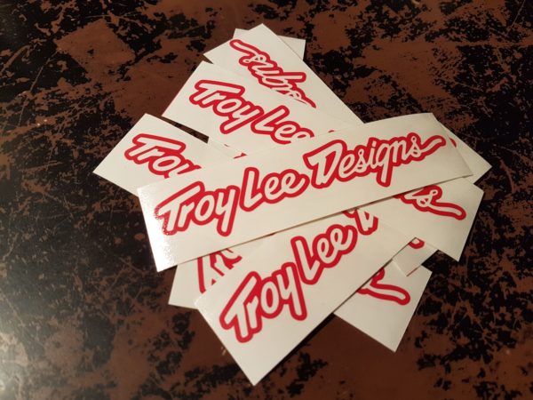 Troy Lee Designs Solid Color Vinyl Decal Sticker 8.0 - 24.0in Wide | Moto MX MTB BMX Bike Truck Vehicle Water Bottle - Image 4