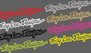 Troy Lee Designs Solid Color Vinyl Decal Sticker 8.0 - 24.0in Wide | Moto MX MTB BMX Bike Truck Vehicle Water Bottle