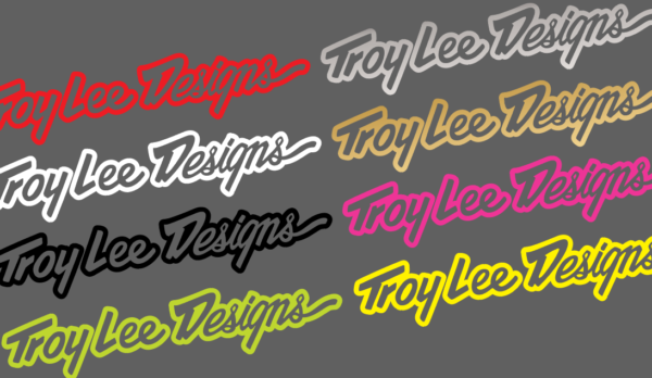 Troy Lee Designs Solid Color Vinyl Decal Sticker 8.0 - 24.0in Wide | Moto MX MTB BMX Bike Truck Vehicle Water Bottle