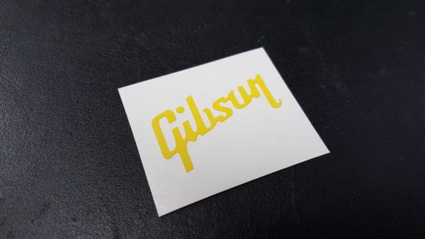 Gibson Modern Logo Only Headstock Reverse Mask / Frisket, 1.5in Wide | Luthier Tool / DIY