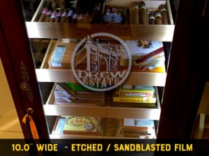 Drew Estate Bridge / Etched Decal 10.0in | Cigar Humidor Cabinet Wineador Sticker