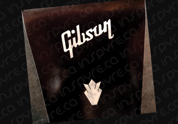 Gibson Crown / SG Headstock Veneer / Overlay - Black / Mother of Pearl - Image 2