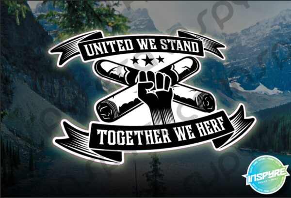United We Stand, Together We Herf | Vinyl Sticker / Decal for Cigar Connoisseur / BOTL / Habanos