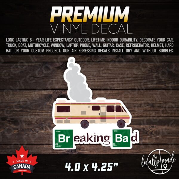 Breaking Bad RV Logo Decal / Sticker 3.5in | Jesse Pinkman Heisenberg Blue Sky