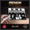 NWA The World's Most Dangerous Group • Premium Glossy decal / Sticker 5.5 x 3.5in • Old School Rap 90's OG N.W.A