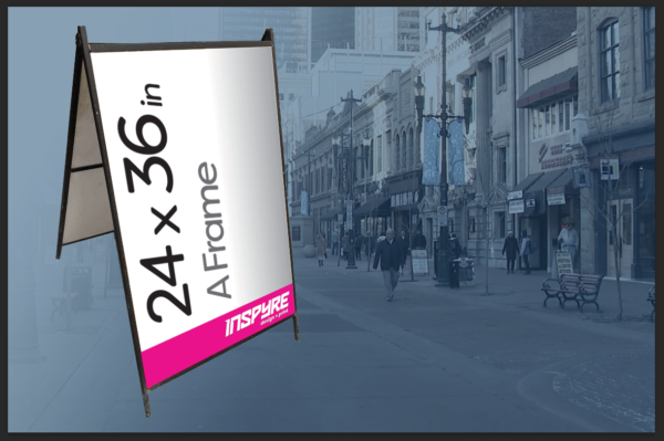 24 x 36in Steel A Frame / Sandwich Board / Sidewalk Sign