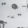 Star Wars Large Silhouette Premium Vinyl Wall Decals, Gray | Set of 11 Decals - Image 2