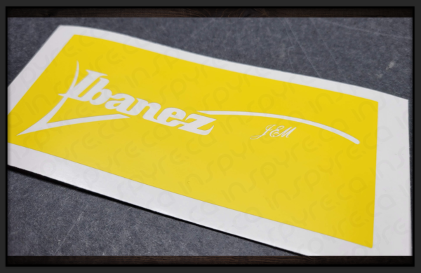 Ibanez GEM Headstock Frisket / Stencil / Paint Mask, Luthier Tool - Image 2