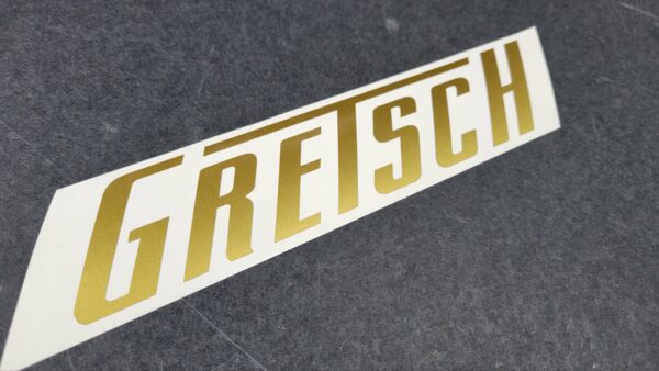 Gretsch Guitar Case Decal  - ANY COLOR / ANY SIZE - for guitar case, vehicle, window, water bottle - Image 3