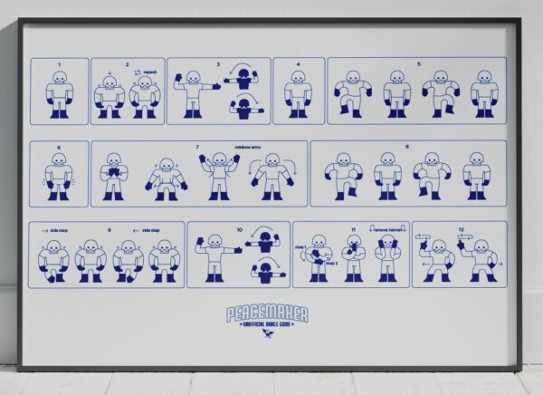 Peacemaker Unofficial Dance Guide Poster Print, 36 x 24in