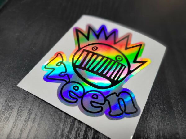 Ween Boognish Holographic Iridescent Vinyl Decal / Sticker 4 x 4in | Experimental Country Punk Rock Music Brown