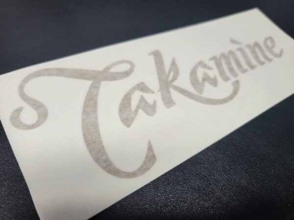 Takamine Case Decal 7.5in wide ANY COLOR for Guitar Case, Vehicle, Laptop, Window, Custom - Image 2