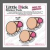 Little Dick / Tiny Little Penis Decals / Stickers 1.0in - Funny Gag Gift, Stocking Stuffer | Three variations, sheet of 24