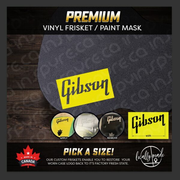 Gibson Vintage Case Frisket / Paint Mask / Stencil for Case Restoration