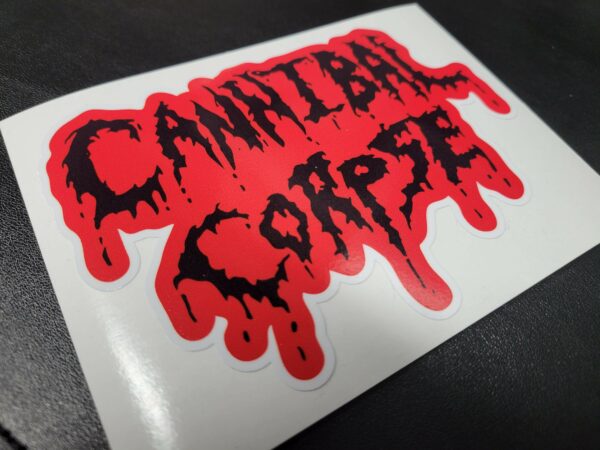 Cannibal Corpse Vinyl Decal / Sticker 5.0in classic logo | USA Death Metal Gore Thrash - Image 2