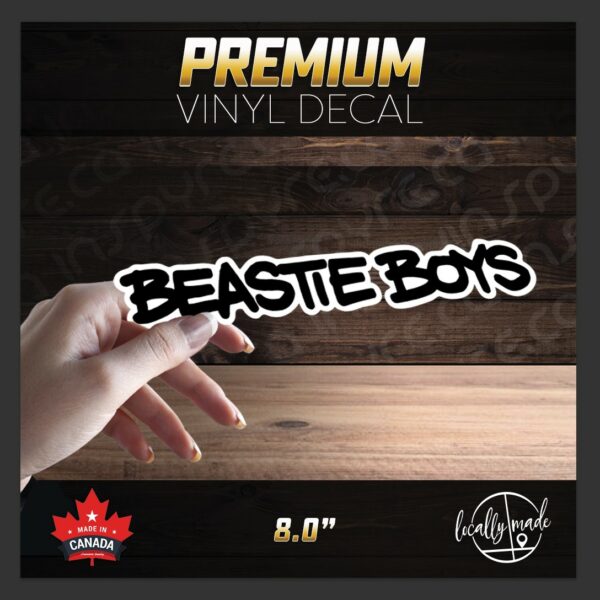 Beastie Boys Vinyl Decal / Sticker 8.0in classic logo | USA 90's Alternative Punk Rap Hip Hop Rock