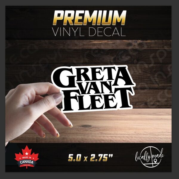 Greta van Fleet Glossy Vinyl Decal / Sticker 5.0in | USA Hard Blues Progressive Rock Rock