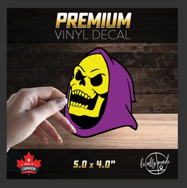 Skeletor Laughing Vinyl Decal / Sticker 5.0in | MOTU Masters of the Universe 80's Cartoon He-Man