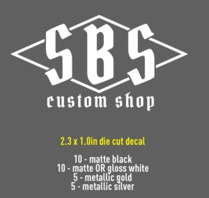SBS Custom Shop Headstock Decals