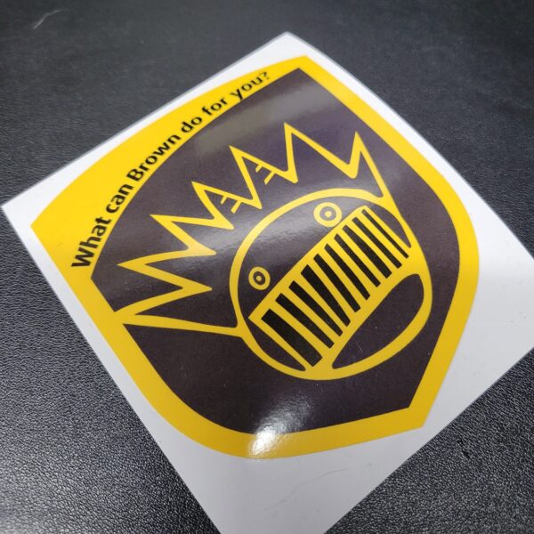 What Can Brown Do for You / Ween / UPS | Premium Glossy Vinyl Decal / Sticker 4.0 x 3.4in - Image 2