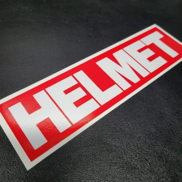 HELMET Glossy Vinyl Decal / Sticker 7.0in Logo | USA Alternative Metal Post-hardcore Post-metal Noise Rock - Image 2