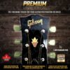 Gibson SG Logo and Crown Headstock Decal | Standard Size 1.5in | MIRROR GOLD