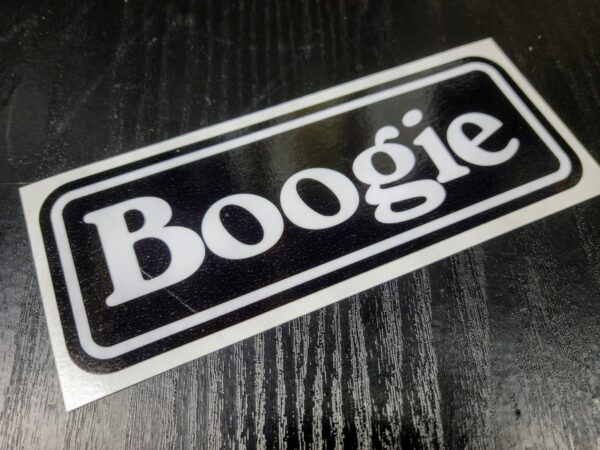 Boogie Glossy Vinyl Decal / Sticker 6.0 x 2.25 | USA Amplifier Case Bumper Window Sticker Mesa/Boogie - Image 2