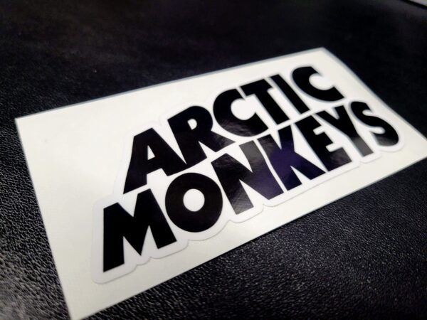 Arctic Monkeys Classic Logo Vinyl Decal / Sticker 4.0 x 2.0in | UK Indie Alt Post Punk Rock - Image 2