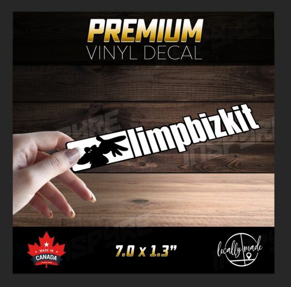 Limp Bizkit Vinyl Decal / Sticker 7.0in | USA Nu Metal Rap Post Grunge Rock