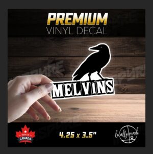 MELVINS Crow Glossy Vinyl Decal / Sticker 4.25in| USA Alternative Punk Stoner Rock Metal