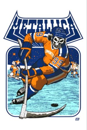 Metallica Edmonton Commonwealth 2017 Poster Print | 18x24in or 24x36in