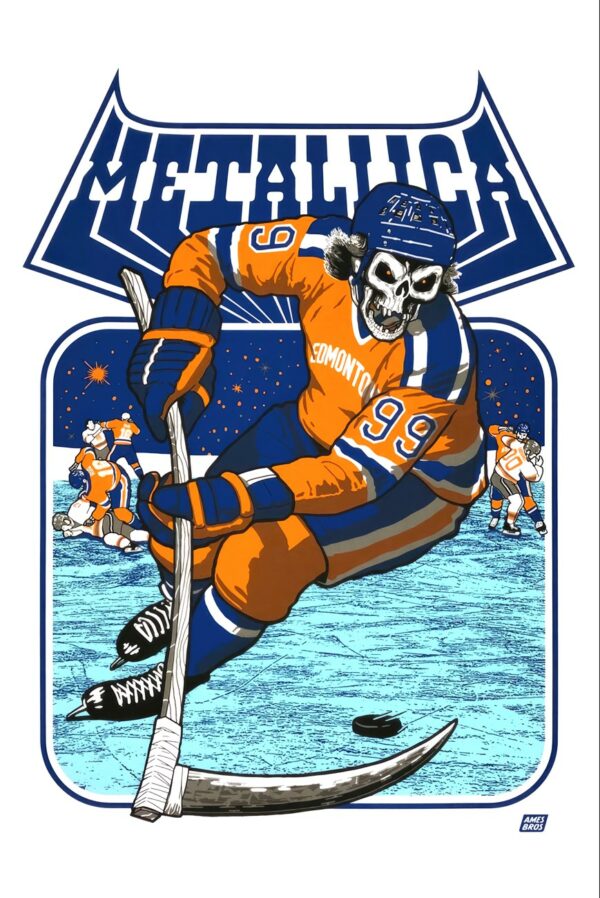 Metallica Edmonton Commonwealth 2017 Poster Print | 18x24in or 24x36in