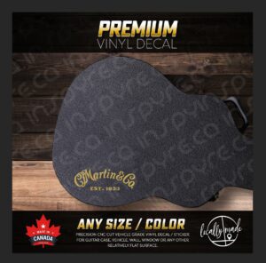 Martin Vinyl Decal / Sticker for Guitar Case Vehicle Window Laptop Wall | ANY SIZE or COLOR!
