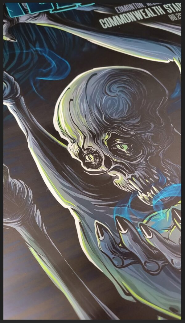 Metallica Edmonton Matching Poster Set Night 1 & Night 2 |  2024 M72 Tour Commonwealth Stadium | 18x24in - Image 3
