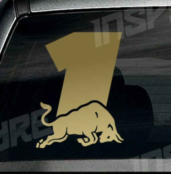 Max Verstappen 1 Red Bull Metallic Gold | ANY SIZE or other color