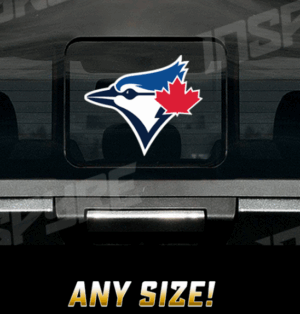 Toronto Blue Jays Custom Decal / Sticker • ANY SIZE • Vehicle Boat Wall Window Toolbox Helmet Motorcycle