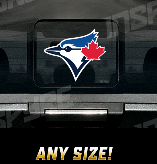 Toronto Blue Jays Custom Decal / Sticker • ANY SIZE • Vehicle Boat Wall Window Toolbox Helmet Motorcycle