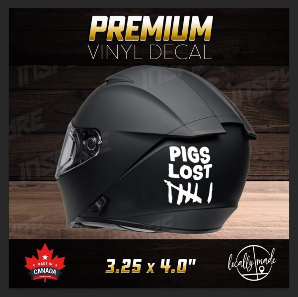 PIGS LOST Vinyl Decal / Sticker | for motorbike truck car boat water bottle