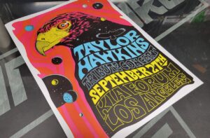 Taylor Hawkins Tribute Concert Poster LA Forum 2022 Foo Fighters | The Hawk