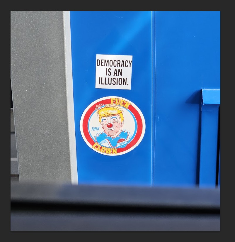 FUCK THIS CLOWN 100-Pack Gas Pump Stickers | Donald Chump Trump Matte Vinyl Decal / Sticker 2.75in - Image 3