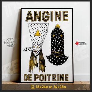 Angine de Poitrine Custom Vol. 1 Poster Print | 18x24in or 24x36in